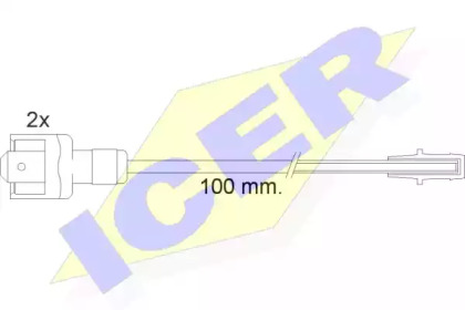 Сигнализатор, износ тормозных колодок ICER 610010 E C